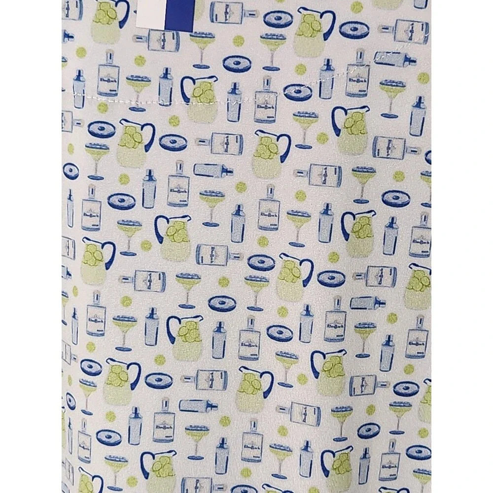 Men'sRhoback 3XL Performance Polo Short Sleeve Shirt XXXL Blue & Green Cocktails - Picture 11 of 14